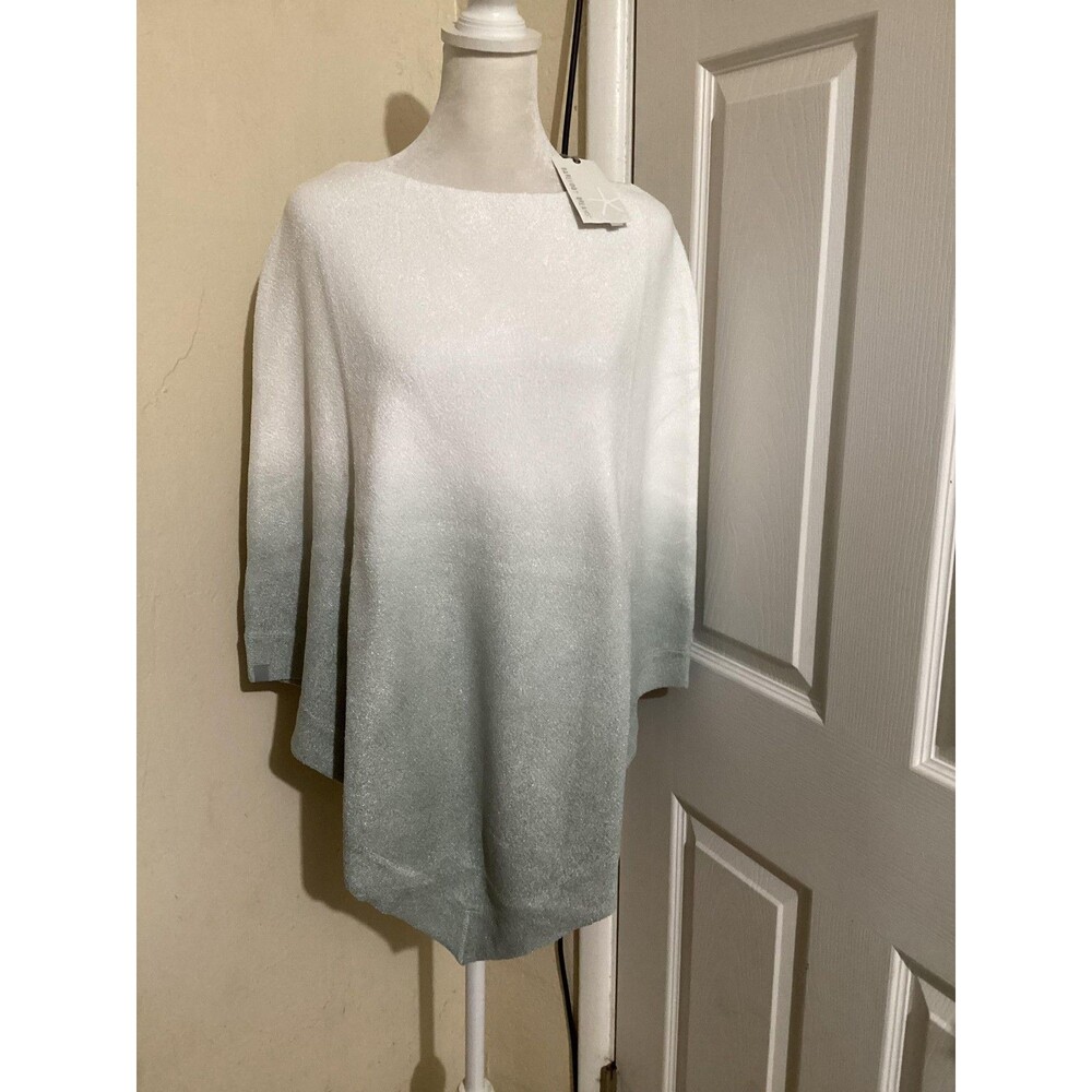 Barefoot Dreams Poncho Womens One Size CozyChic Ultra Lite Ombre Waterfall